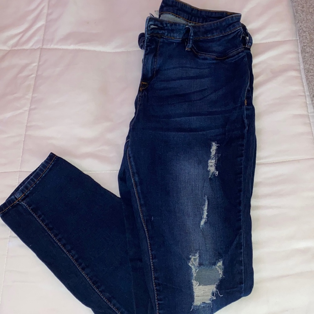 Size 16 dark blue skinny jeans